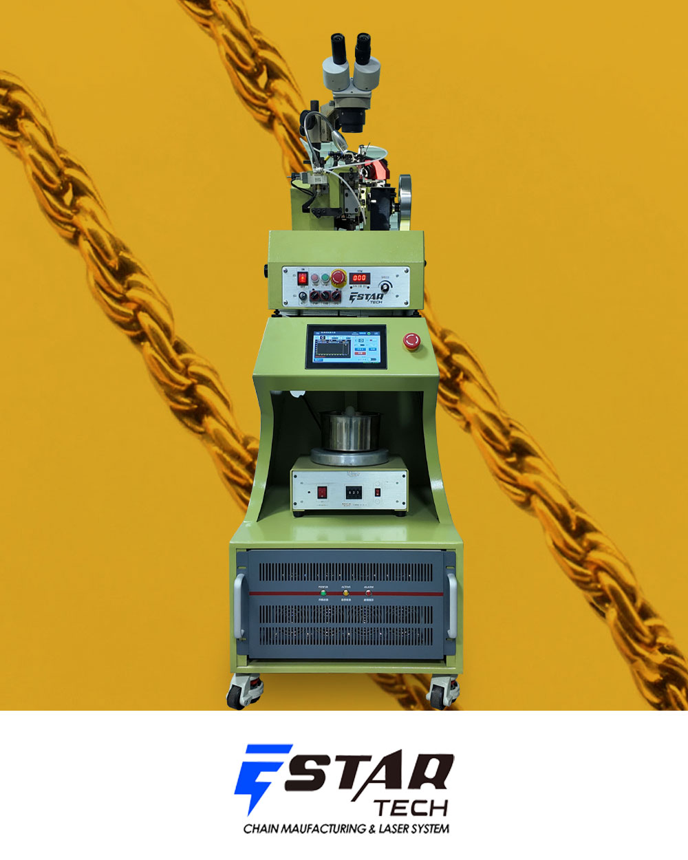 Chinese rope chain making machine